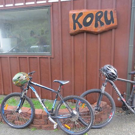 Koru Beachfront Holiday Cabins & Hot Tub Barrytown Eksteriør billede